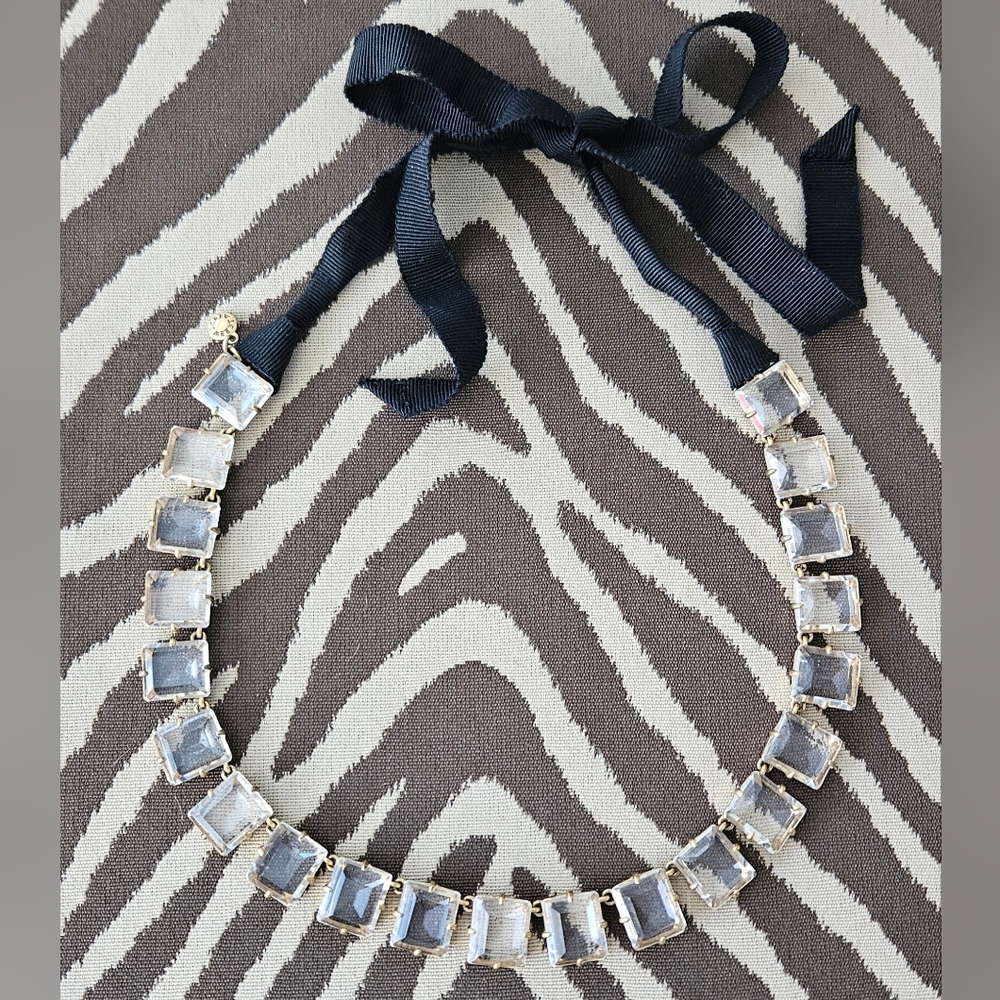 J. Crew Clear Bead Statement Necklace